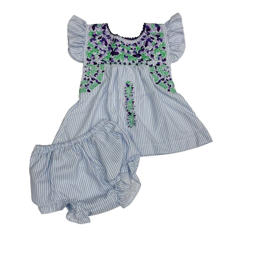 NWT Six Honeybees Size 2 Broadway Flutter Sleeve Bloomer Set